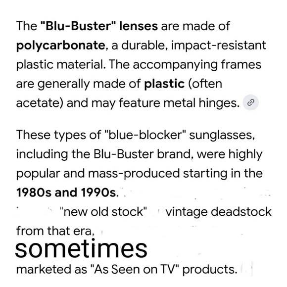 Vintage BLU-BUSTER Aviator Sunglasses - Picture 12 of 12